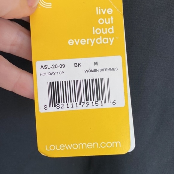 Lole Black Long Sleeve Top - Picture 4 of 5